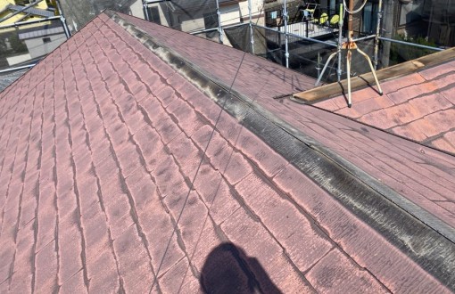 屋根塗装施工前カラーベスト