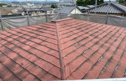 屋根カバー工法施工前カラーベスト