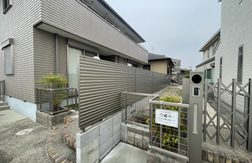 目隠しフェンス施工後