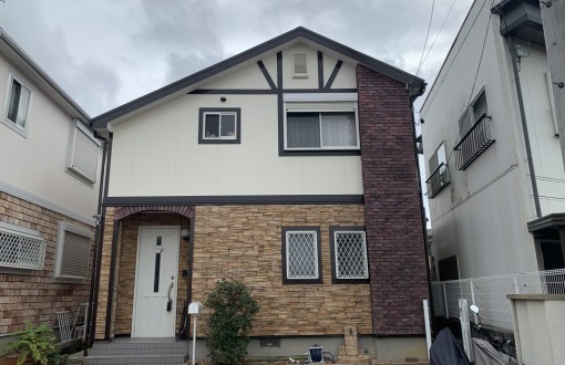 外壁塗装施工後シリコンREVO