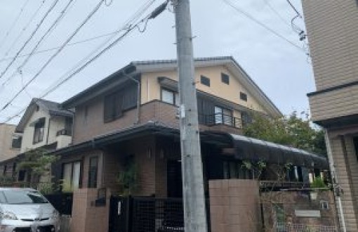 外壁塗装・防水工事施工後ｰビーズコートSi、ウレタン防水通気工法