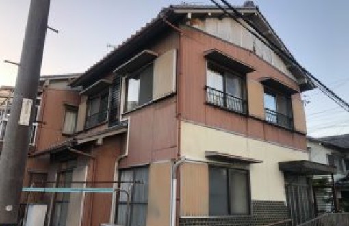 外壁塗装施工前ｰモルタル、トタン