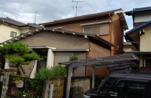 外壁塗装工事施工前ｰトタン