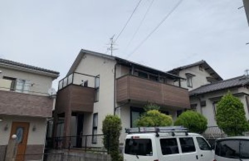 外壁塗装・屋根塗装施工前カラーベストサイディングボード