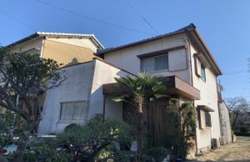 外壁塗装施工前ｰモルタル、トタン