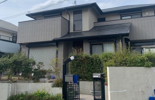 外壁塗装施工前モルタル