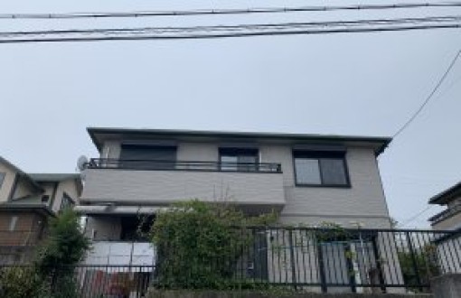 外壁塗装工事施工前ｰサイデイング、カラーベスト