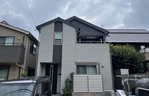 外壁塗装工事施工後RHピュアフレックス無機