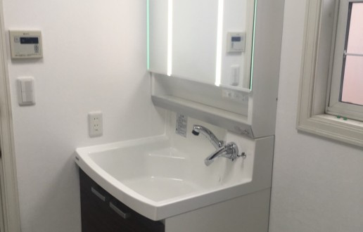 ［尾張旭市］洗面化粧台交換工事　K様邸サムネイル