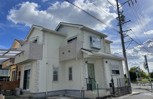 外壁塗装施工後RHピュアフレックス無機