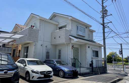 外壁塗装工事施工前サイディングボード