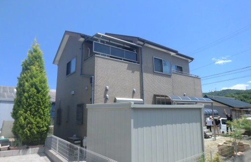 外壁塗装工事施工前サイデイング