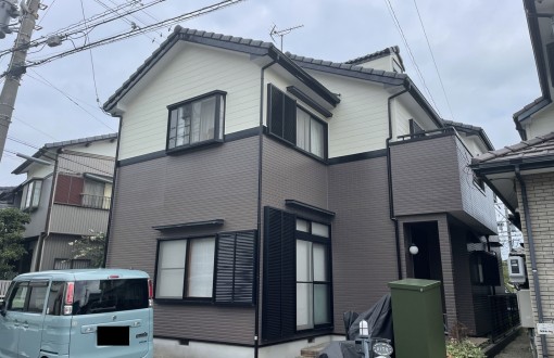 外壁塗装施工後サイディング