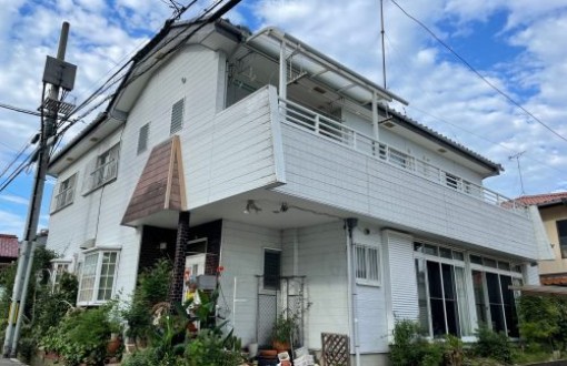 外壁塗装施工前サイディング