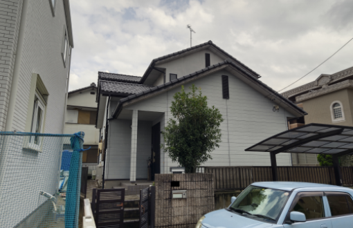 外壁塗装施工前サイデイングボード