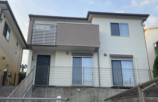 外壁塗装施工後サイデイングボード