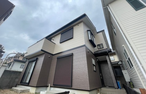 外壁塗装施工後RHピュアフレックス無機