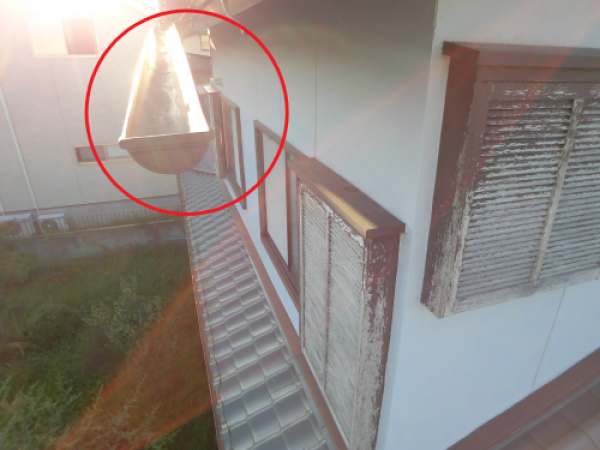 【瀬戸市】雨どいが取れてしまったお宅で建物調査サムネイル