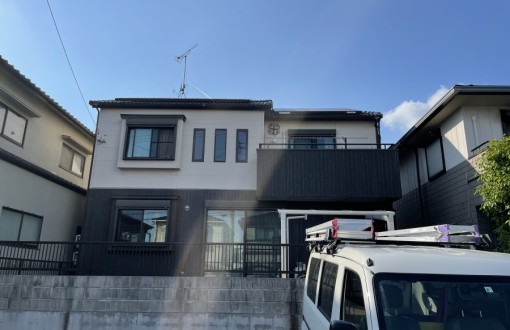 外壁塗装施工前サイディング