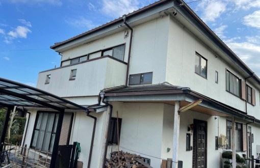 外壁塗装施工前モルタル