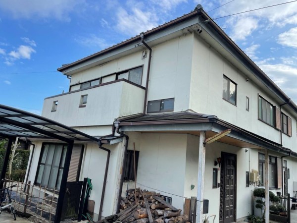 【長久手市】モルタル壁にひび割れが発生していたお宅での外壁塗装が完成サムネイル