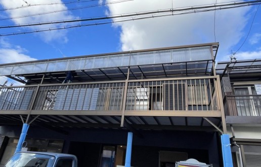 ［瀬戸市］ベランダ床交換・波板交換工事　H様邸サムネイル