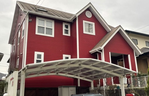 外壁塗装施工前サイディングボード