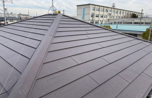 屋根カバー工法施工後スーパーガルテクト