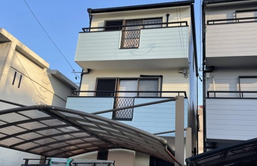 外壁塗装施工後RHピュアフレックス無機