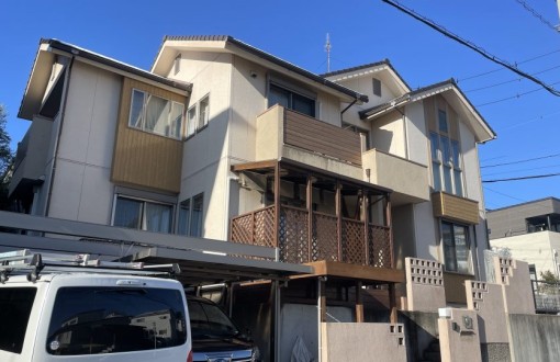 外壁塗装施工前サイディングボード