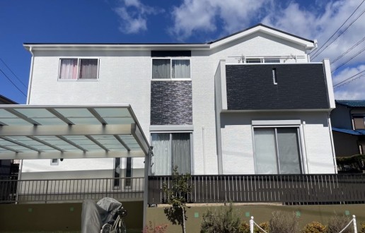 外壁塗装・屋根塗装・ベランダ防水工事　Ｍ様邸サムネイル