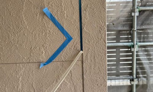 タイル模様の外壁を活かした多彩模様仕上げ塗装サムネイル