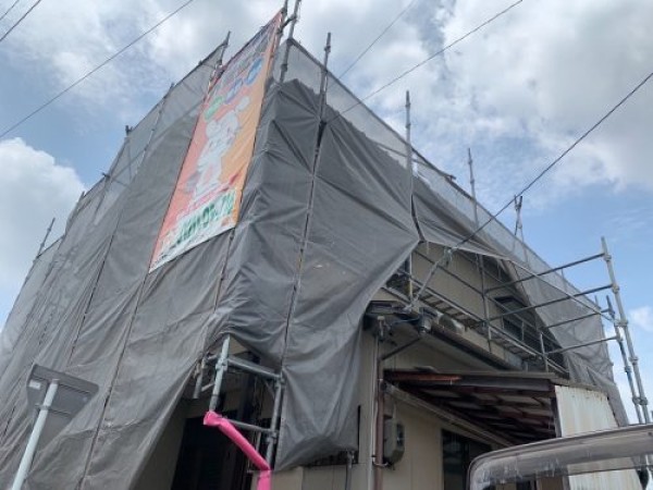 和風住宅のお宅で外壁塗装を行わせて頂きました！サムネイル