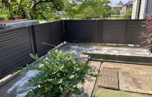 ［尾張旭市］フェンス新設・樹木伐採工事　U様邸サムネイル