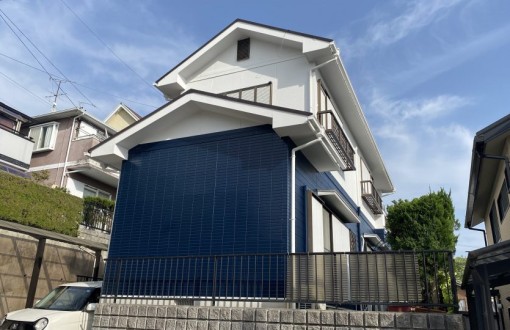 外壁塗装施工後RHピュアフレックス４F