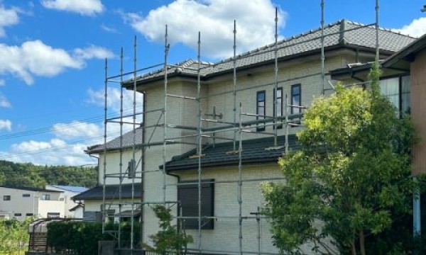 【豊田市】築18年のタイル模様のサイディング外壁のお宅で外壁塗装サムネイル