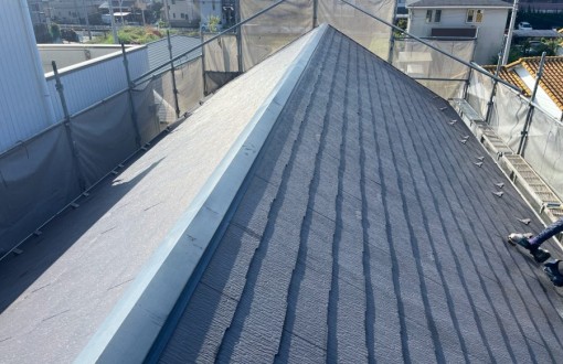 屋根カバー工法施工前カラーベスト