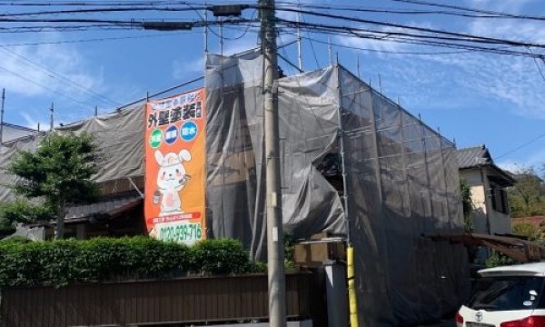 【尾張旭市】和風住宅のお宅で外壁塗装と外塀の塗装を行わせて頂きました。サムネイル