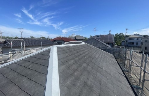 屋根カバー工法施工前カラーベスト