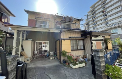 外壁塗装施工前トタン