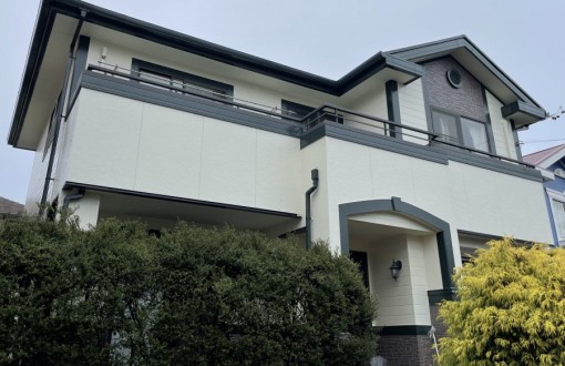 外壁塗装施工後RHピュアフレックス無機