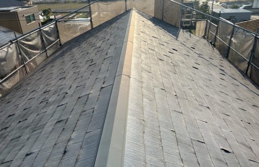 屋根カバー工法施工前カラーベスト