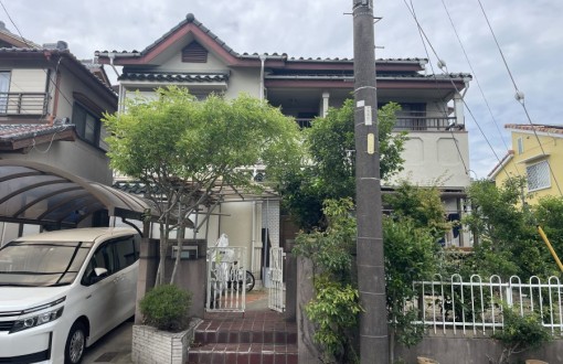 外壁塗装施工前モルタル