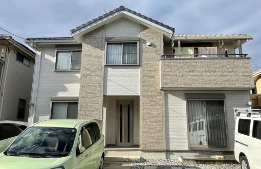 外壁塗装施工後RHピュアフレックス無機クリヤー