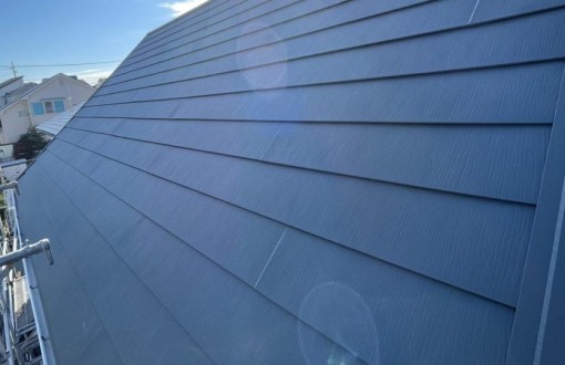 屋根カバー工法施工後ガルテクト