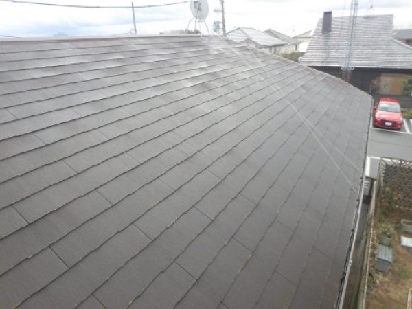 タイル模様のサイディング外壁のお宅で外壁塗装の見積もり調査を行わせて頂きましたサムネイル