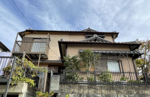 外壁塗装施工前_サイデイングボード_モルタル