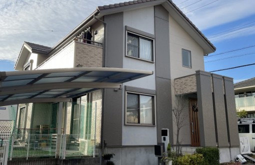 外壁塗装施工後_RHピュアフレックス無機