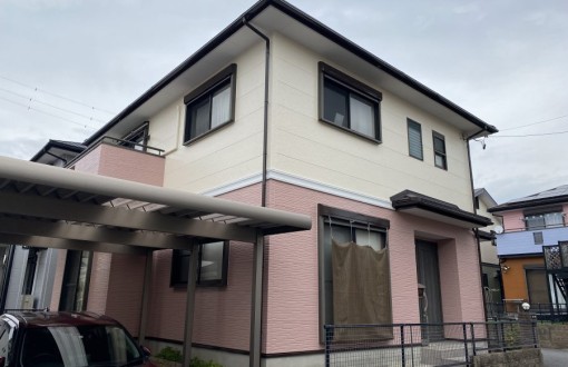 外壁塗装施工後RHピュアフレックス無機