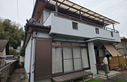 外壁塗装施工前_サイデイングボード